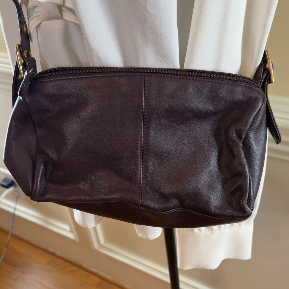 Vintage Etienne‎ Aigner Dark Brown Genuine Leather Shoulder Bag
